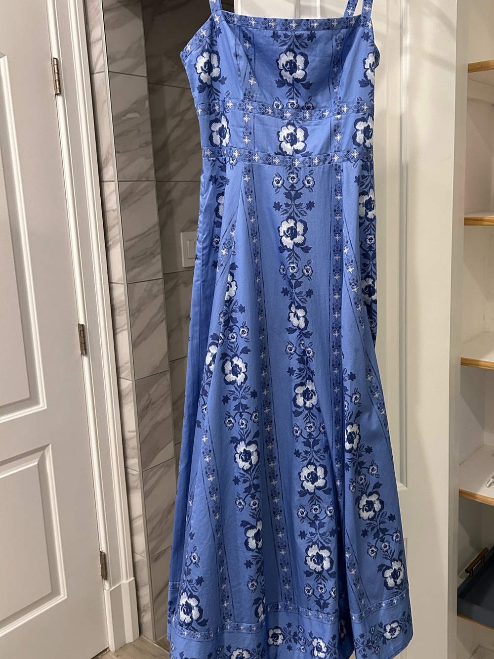 Hill House Home The Margot Dress in Cornflower Blue - Picture 4 of 5